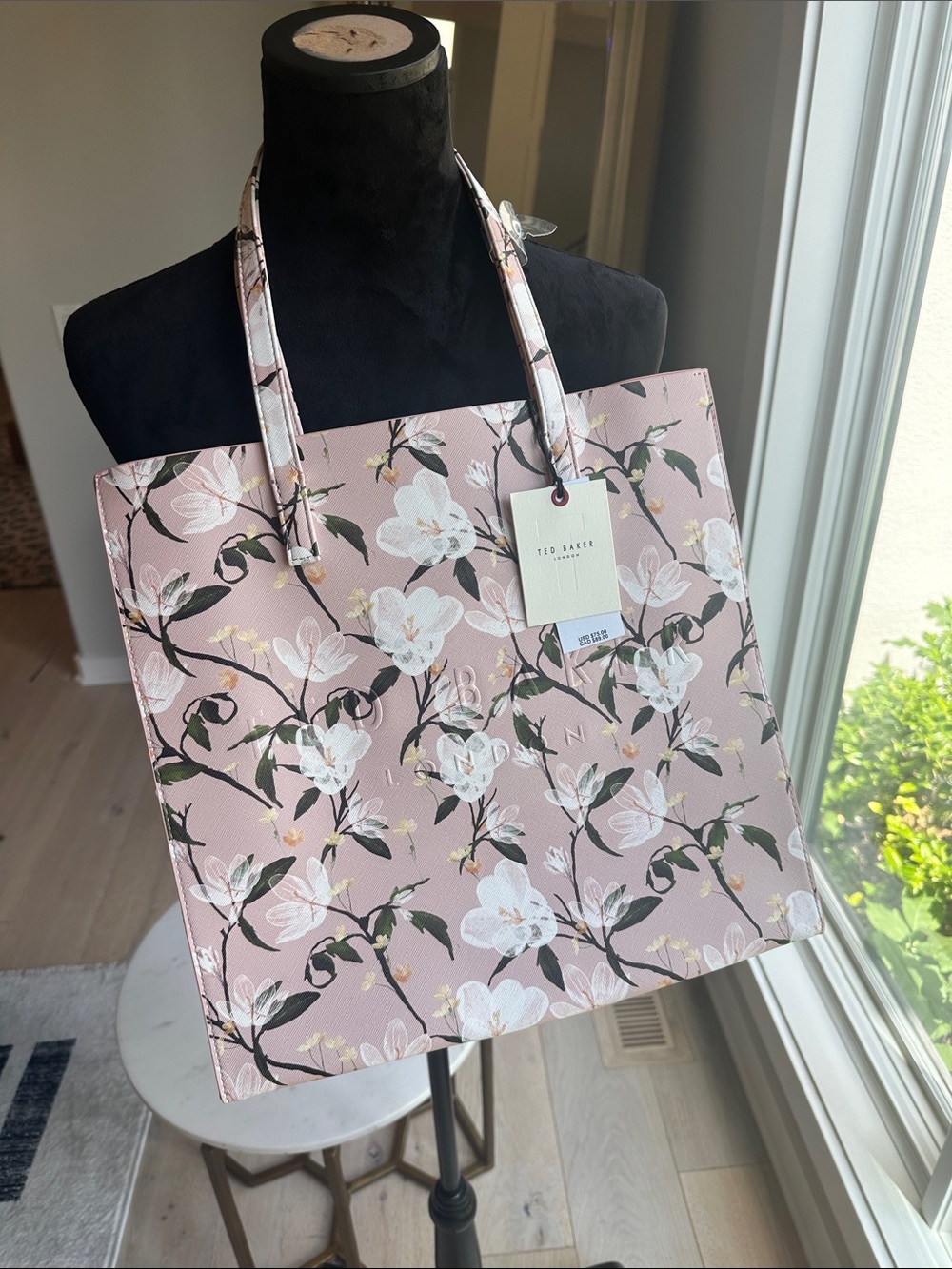 Ted Baker Blush Pink Floral Tote